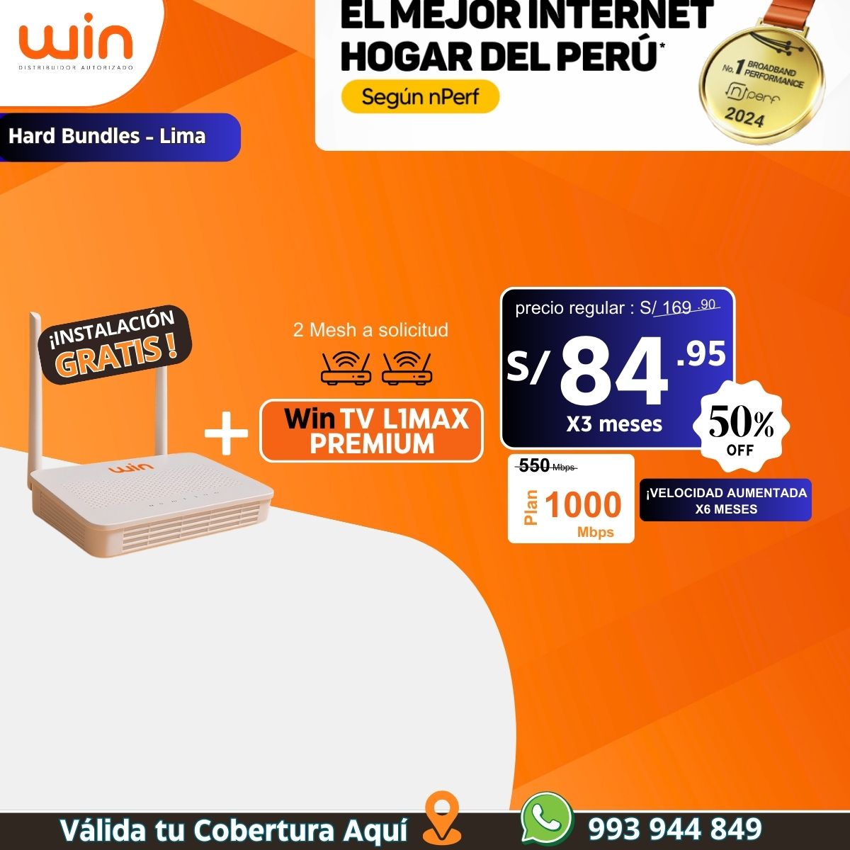  Internet + Win TV L1MAX PREMIUM