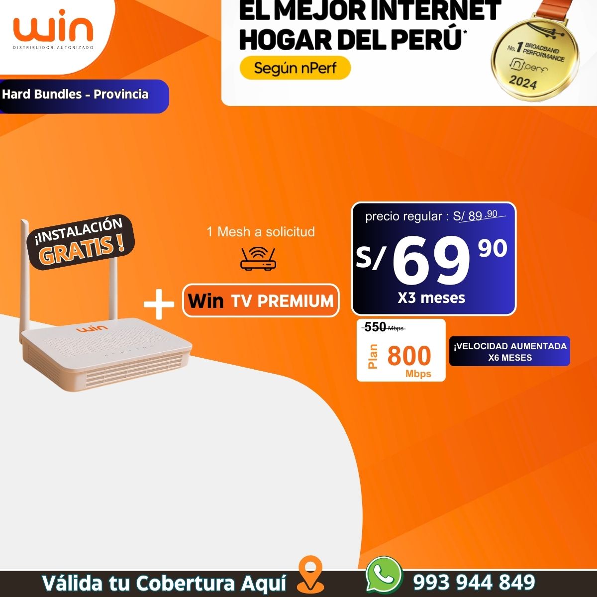  Internet + Win TV PREMIUM