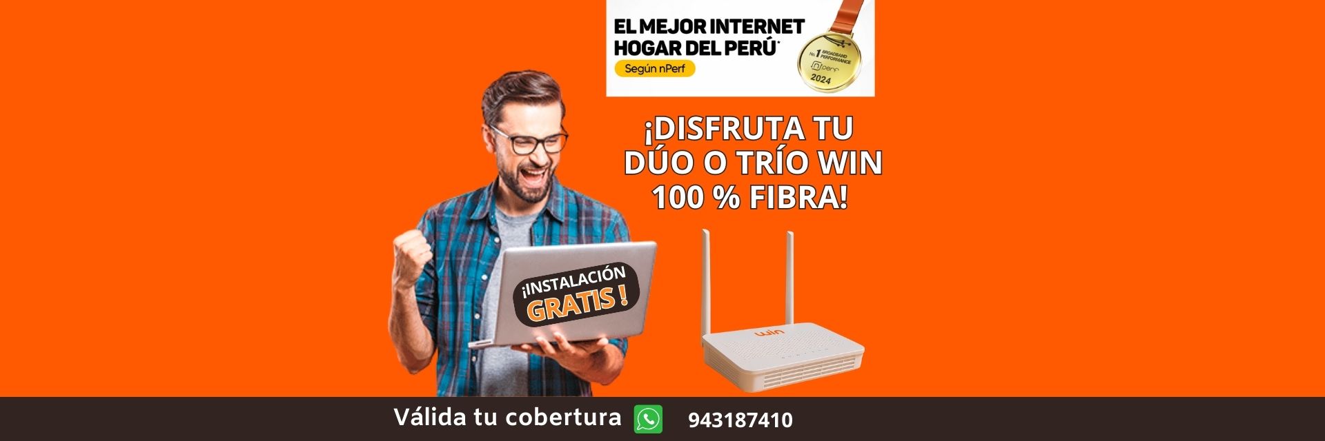 WIN Fibra Óptica - Banner principal